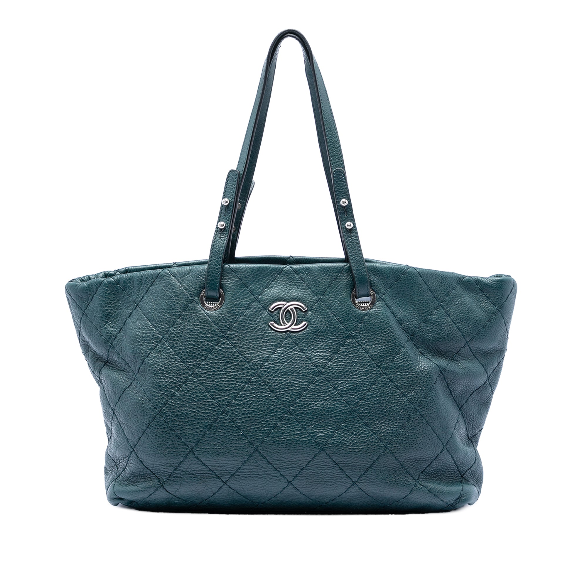Large Glazed Calfskin On The Road Tote