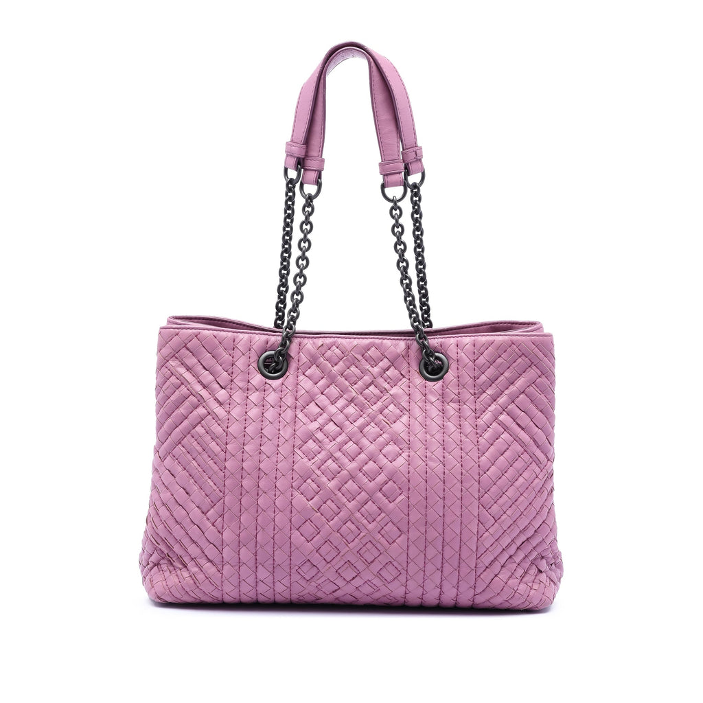 Medium Nappa Intrecciato Boutis Double Chain Tote