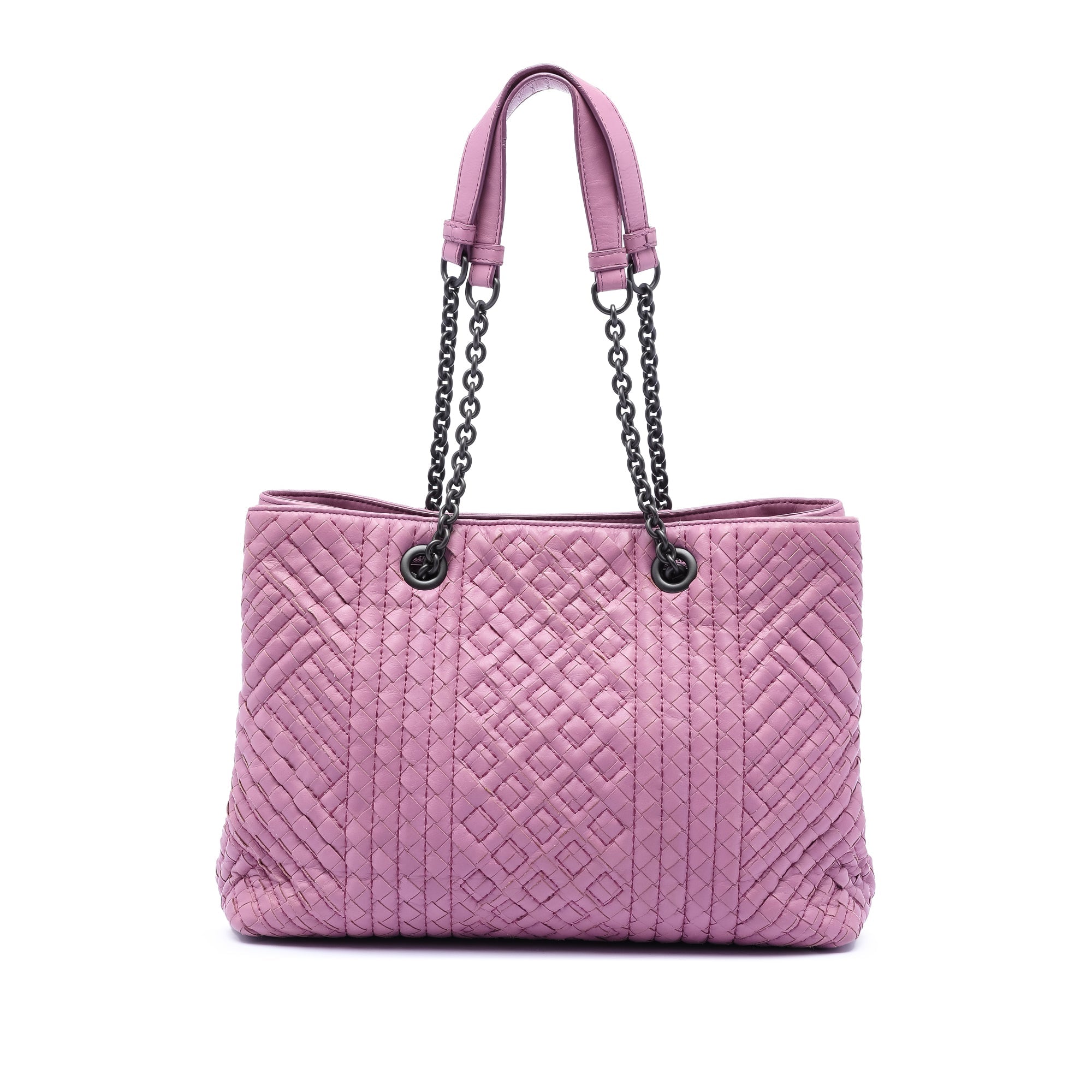 Medium Nappa Intrecciato Boutis Double Chain Tote