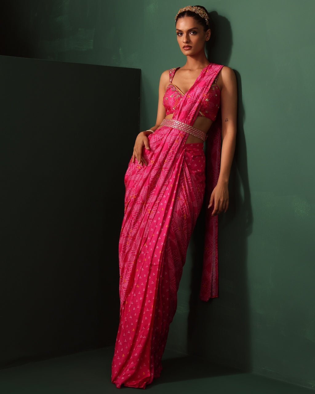 Amna Sari Set By KYNAH, Luxury Indian Fashion & Bridal Wear