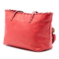 Leather Bamboo Tassel Tote