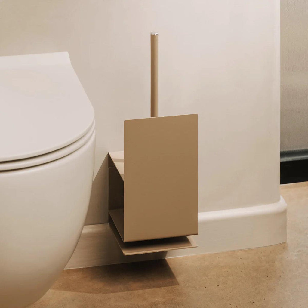 Toilet brush holder Lugano – modern bathroom accessories in stainless steel