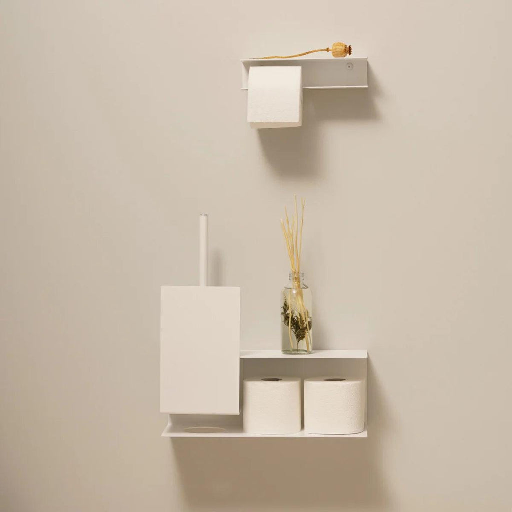 Toilet brush holder Lugano – modern bathroom accessories in stainless steel