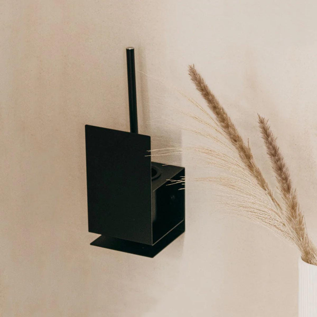 Toilet brush holder Lugano – modern bathroom accessories in stainless steel