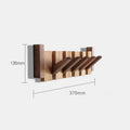 Verona natural wood wall coat rack - Scandinavian folding hanger