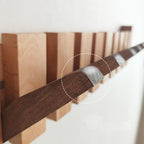 Verona natural wood wall coat rack - Scandinavian folding hanger