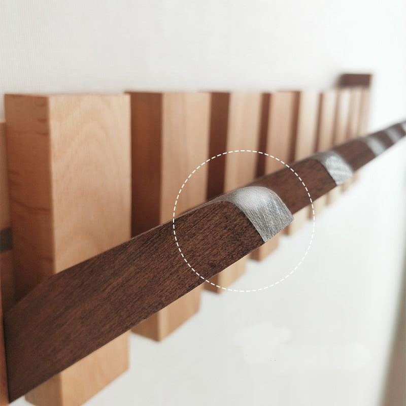 Verona natural wood wall coat rack - Scandinavian folding hanger