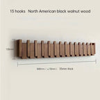 Verona natural wood wall coat rack - Scandinavian folding hanger