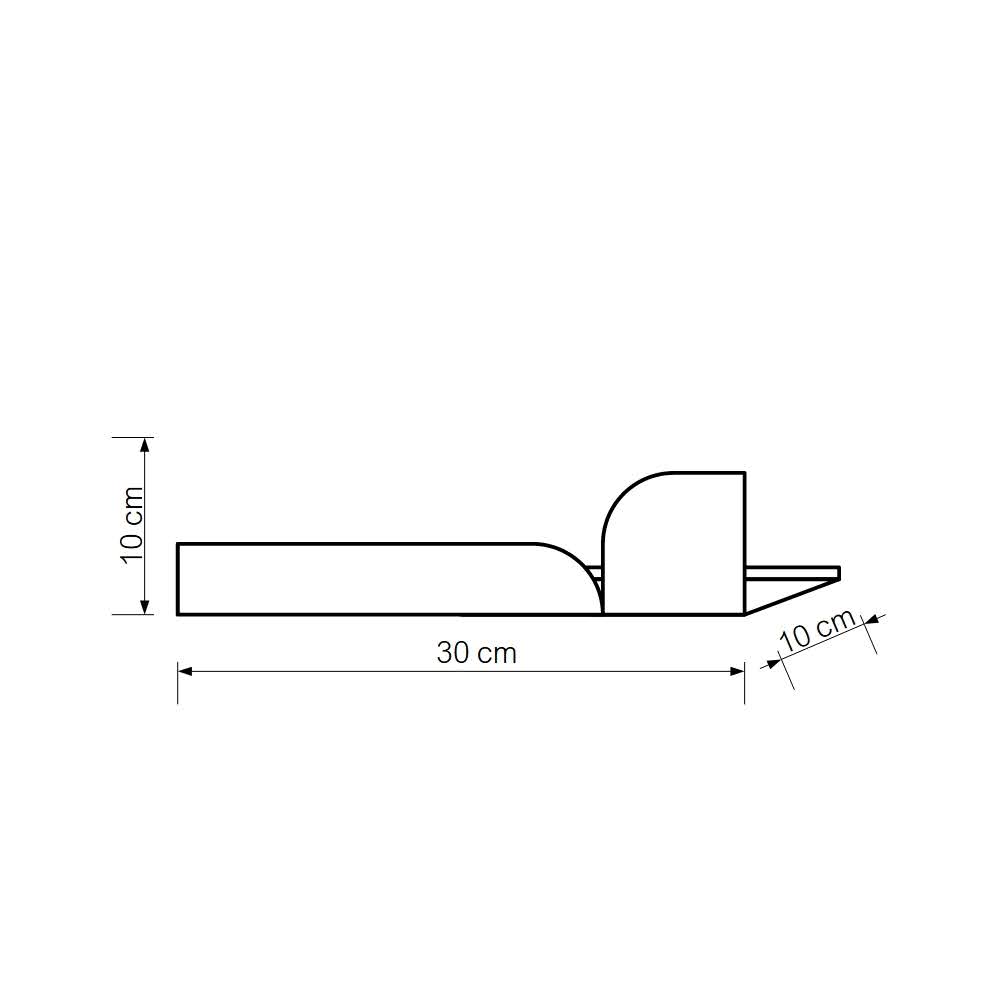 Medium Torino Metal Shelf – Floating Wall Shelf