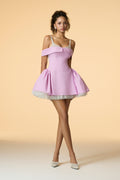 Lunaria Off-shoulder Corset Flared Mini Dress