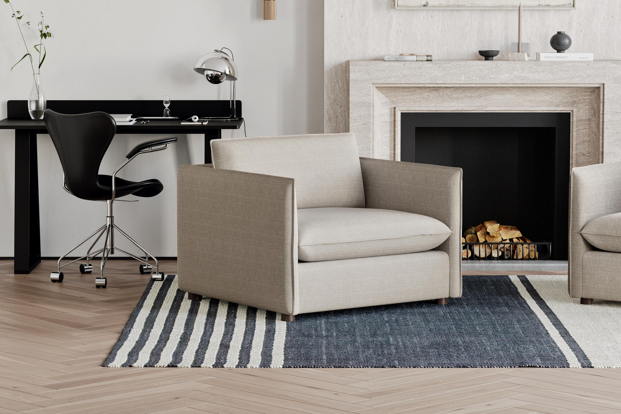 Katherine Fabric Accent Chair