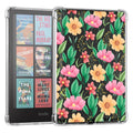 Eden Red Yellow Flower with Green Leaves Kindle Paperwhite 7 inch Clear Case