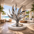 OSO Stainless Steel Kinetic Blade Sculpture - Height: 36 inch (91 cm)