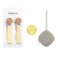 Kit 1 Chupete + 2 Chupeteros + 1 Guardachupete DIAMOND Nenina & Co Amarillo