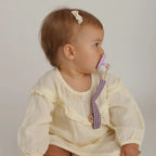 Pack 2 chupetes + Pack 2 chupeteros Lila DIAMOND By Nenina & Co