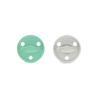Kit 1 Guardachupete + 2 Chupeteros + 1 Chupetes Mint y Gris DIAMOND Nenina & Co