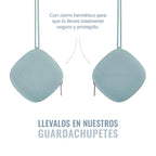 Kit bebé 1 Guardachupete + 2 Chupeteros + 2 Chupetes Blue y Amarillo DIAMOND Nenina & Co