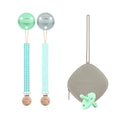 Kit 1 Guardachupete + 2 Chupeteros + 2 Chupetes DIAMOND Nenina & Co