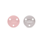 Kit 1 Guardachupete + 2 Chupeteros + 2 Chupetes Rosa y Gris DIAMOND Nenina & Co