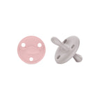 Kit 1 Guardachupete + 2 Chupeteros + 2 Chupetes Rosa y Gris DIAMOND Nenina & Co