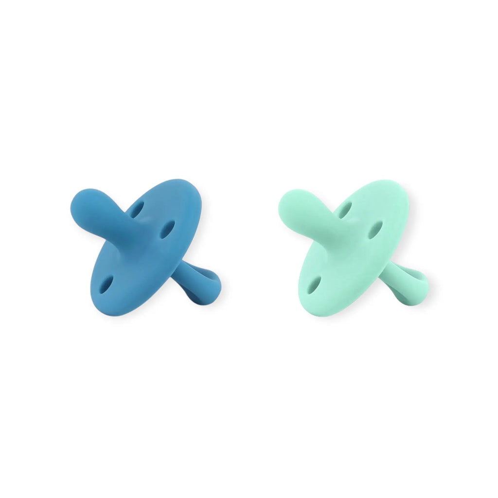 Kit 2 Chupetes Clásicos para Bebé Blue y Mint | Silicona Orgánica Nenina & Co