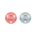 Kit 2 Chupetes Clásicos para Bebé Rosa y Gris | Silicona Orgánica Nenina & Co