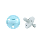 Kit 2 Chupetes Clásicos para Bebé Celeste y Gris | Silicona Orgánica Nenina & Co