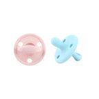 Kit 2 Chupetes Clásicos para Bebé Rosa Pálido y Celeste | Silicona Orgánica Nenina & Co