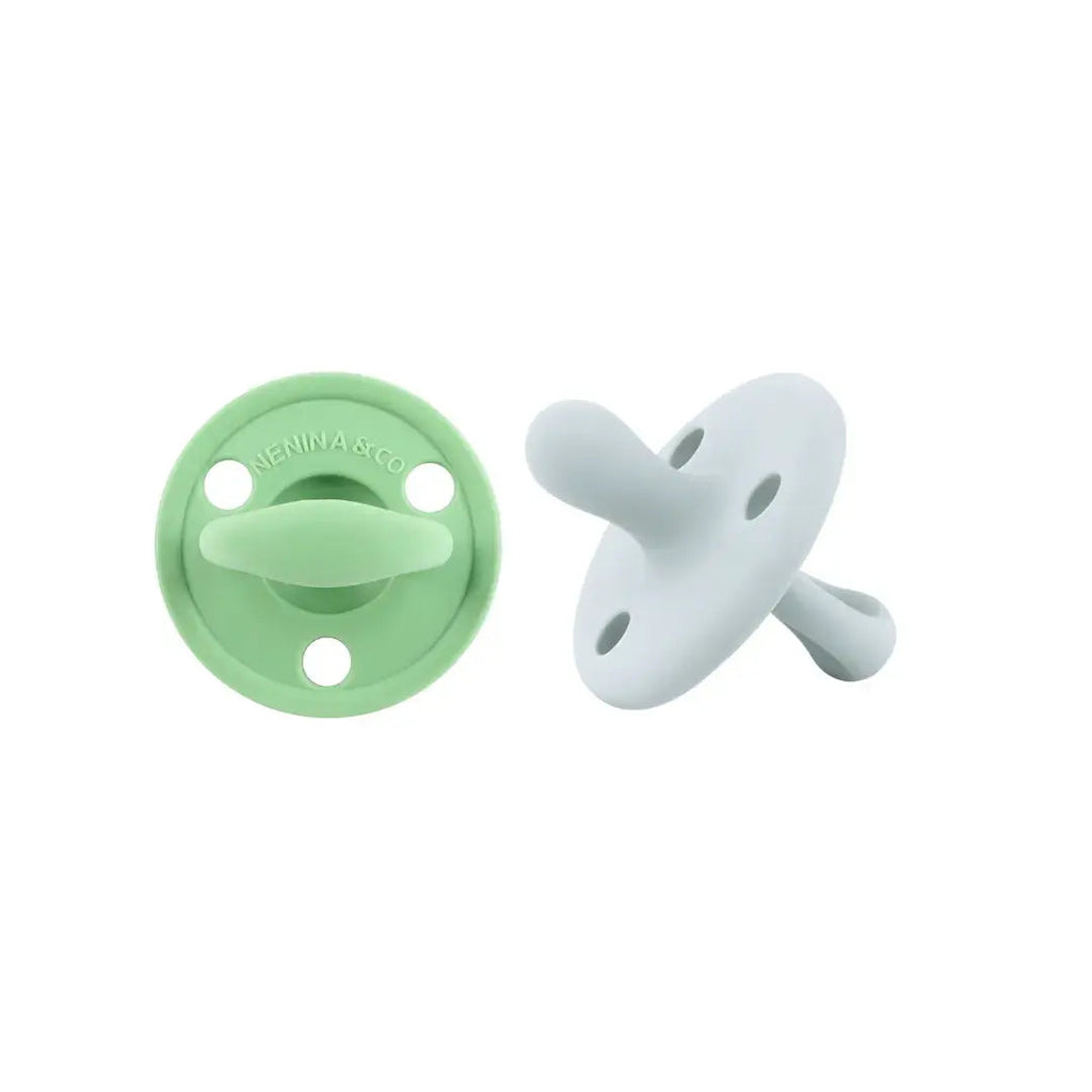 Kit 2 Chupetes Clásicos para Bebé Silicona Orgánica Nenina & Co
