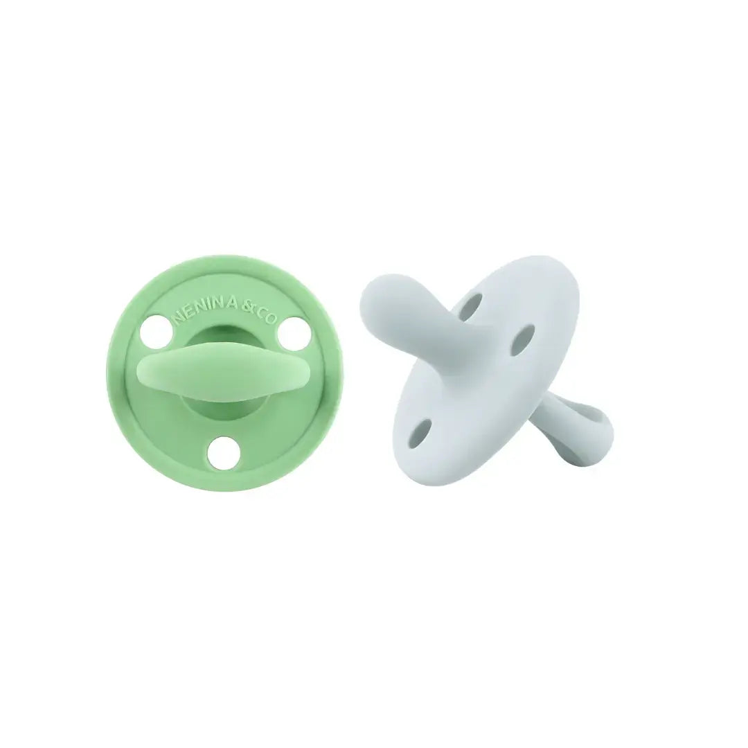 Kit 2 Chupetes Clásicos para Bebé Silicona Orgánica Nenina & Co