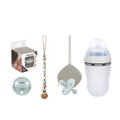 Kit Deluxe Chupete Clásico de Silicona + Chupetero Personalizado, Guardachupetes y Biberón Maternal | Nenina & Co
