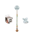 Kit Chupete Clásico de Silicona + Chupetero Oliva con Nombre | Nenina & Co.