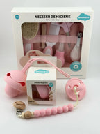 Kit Regalo ideal Neceser de Higiene + Chupete + Chupetero + Guardachupete Nenina & Co