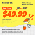 GENICOOK Kitchen Storage Mystery Set – Basic