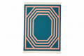 Know Your Limit Dhurrie Cotton Rug - Blue