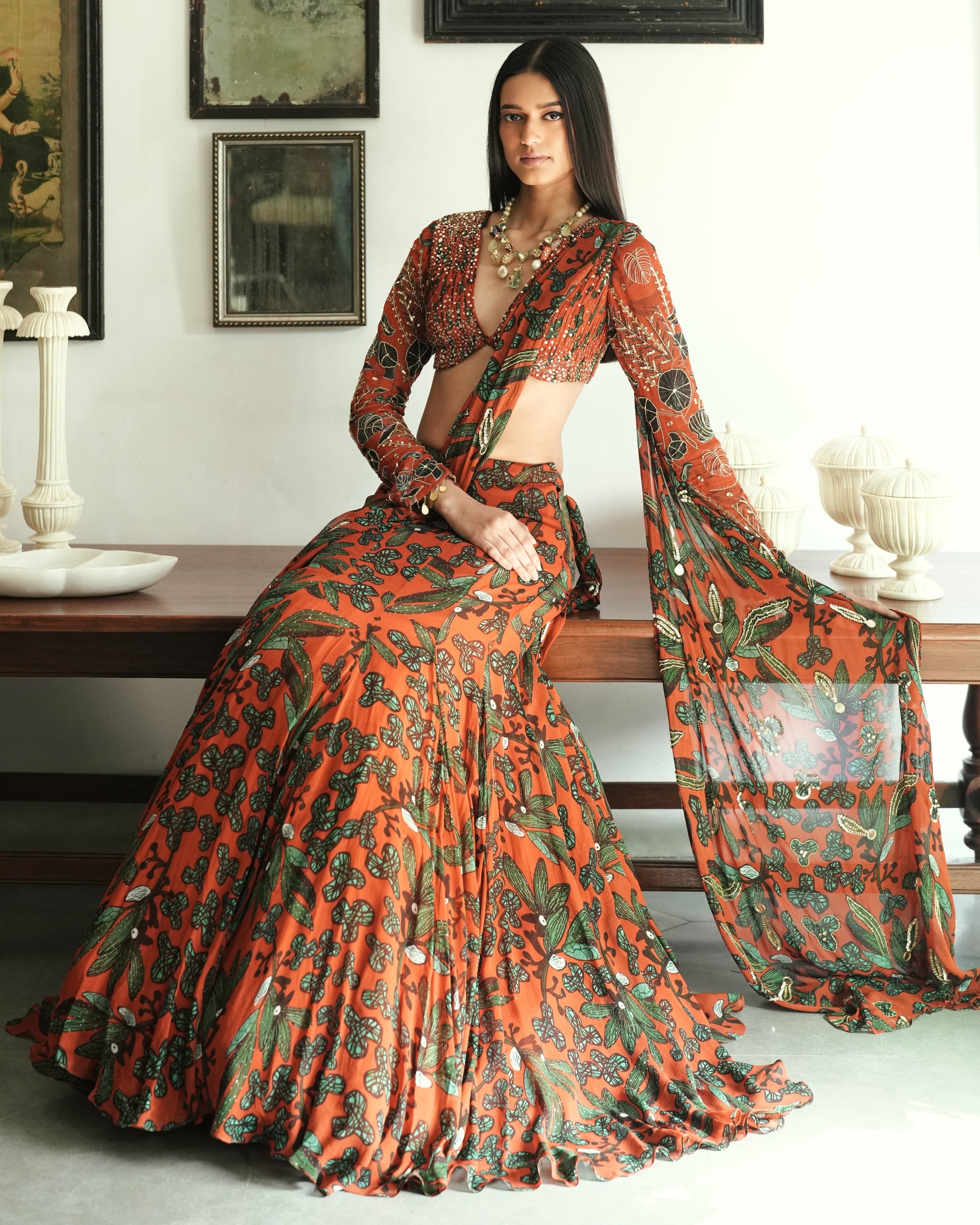 Orea Skirt Set By KYNAH, Luxury Indian Fashion & Bridal Wear