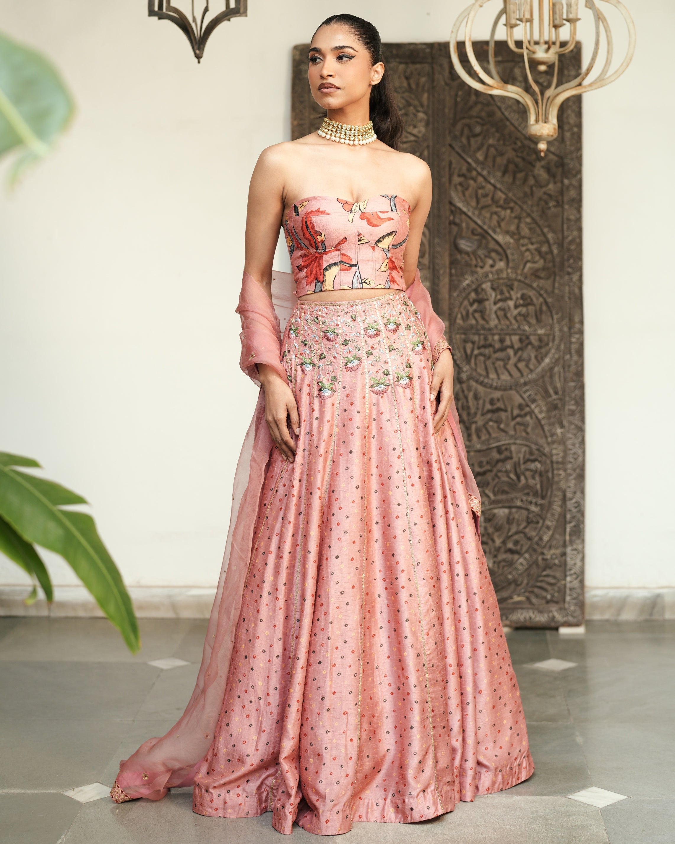 Shanaya Bustier Lehenga Set By KYNAH, Luxury Indian Fashion & Bridal Wear