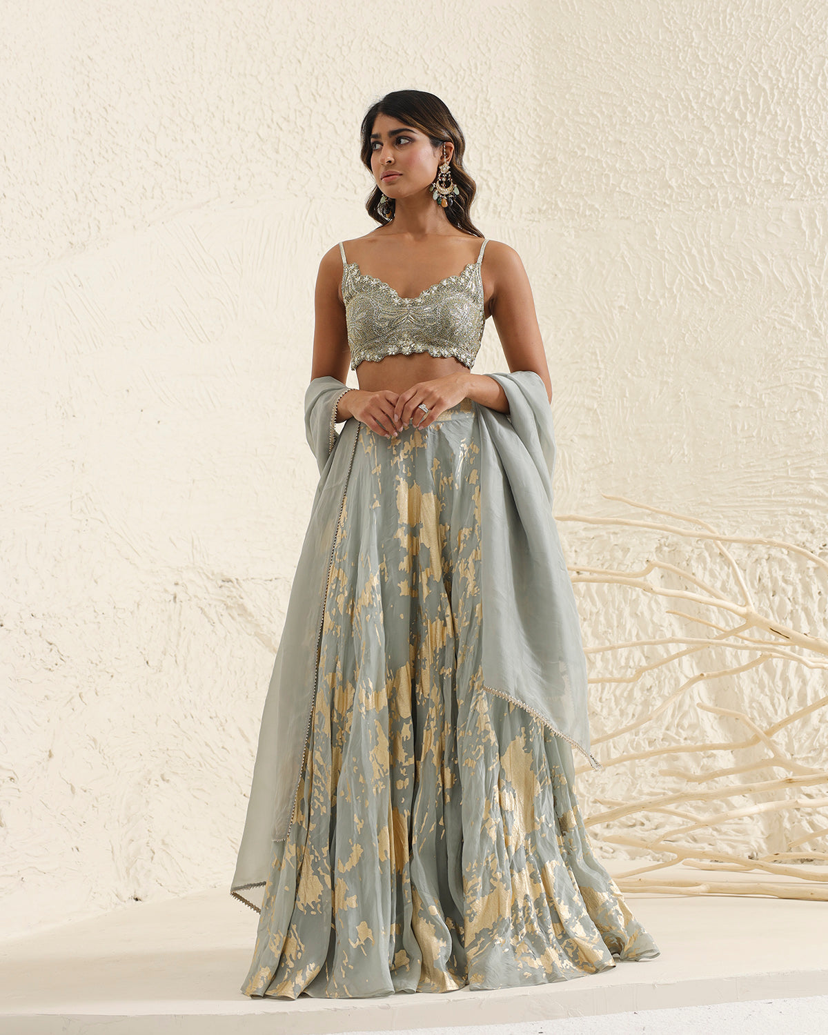 Periwinkle Lehenga Set By KYNAH, Luxury Indian Fashion & Bridal Wear