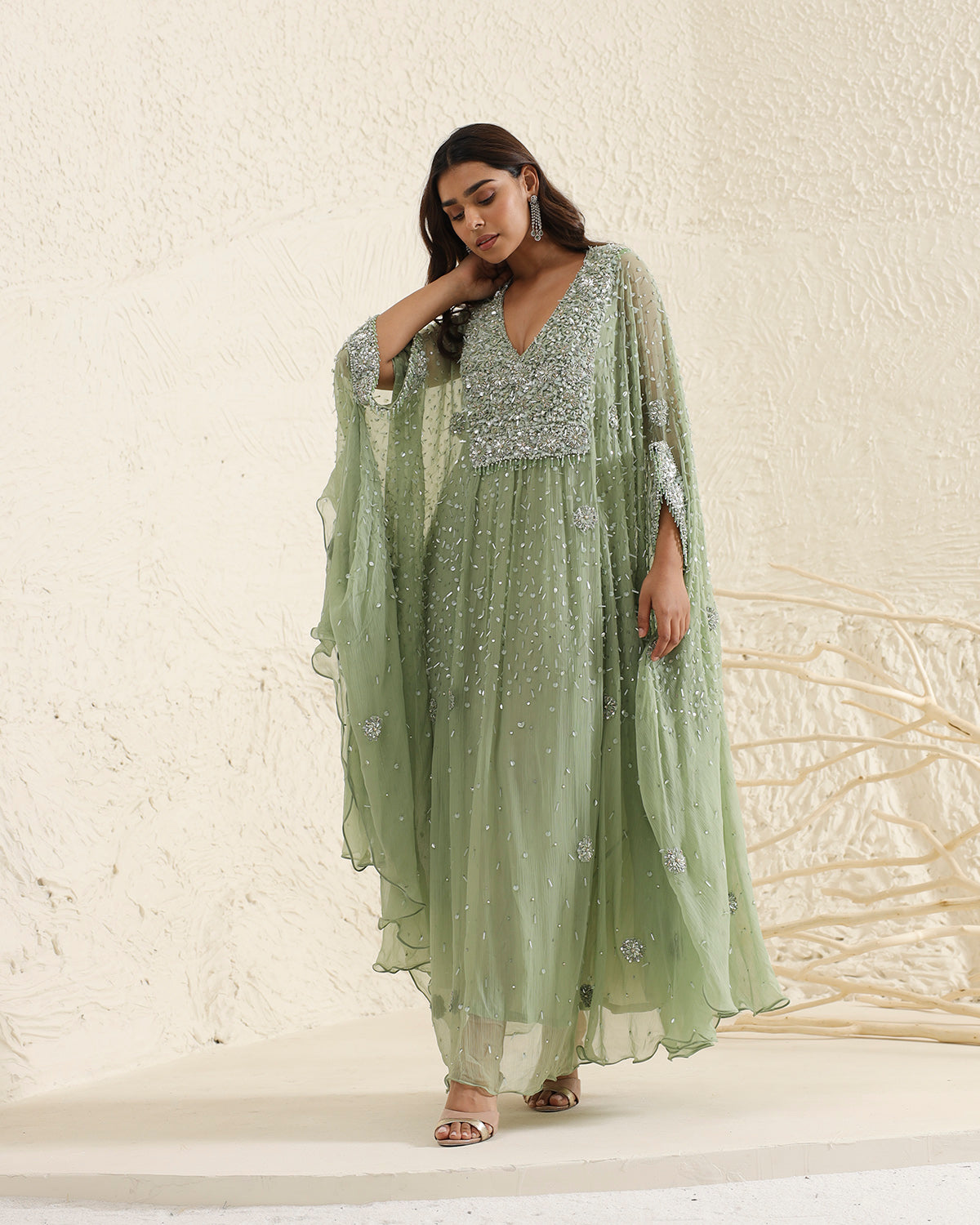 Amber Kaftan By KYNAH, Luxury Indian Fashion & Bridal Wear