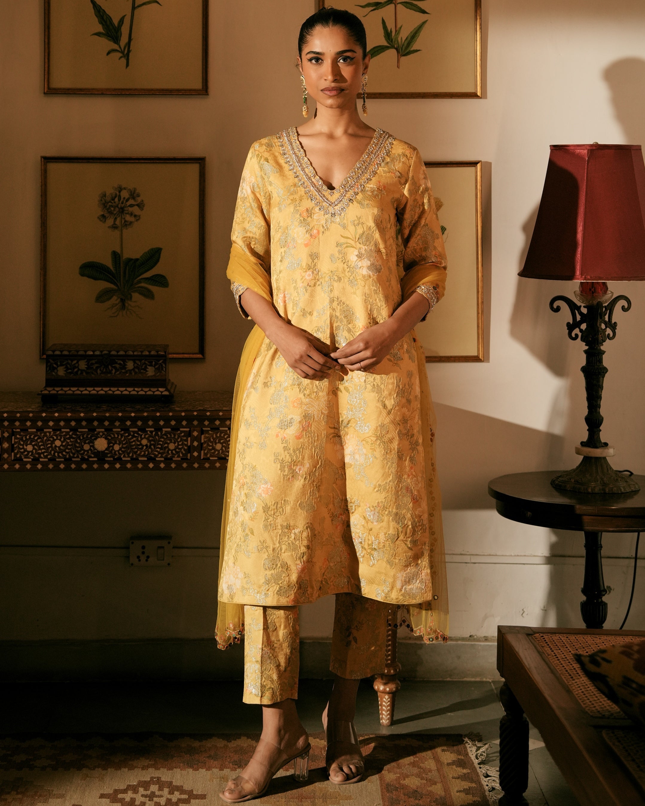 Floweret Kurta Set By KYNAH, Luxury Indian Fashion & Bridal Wear