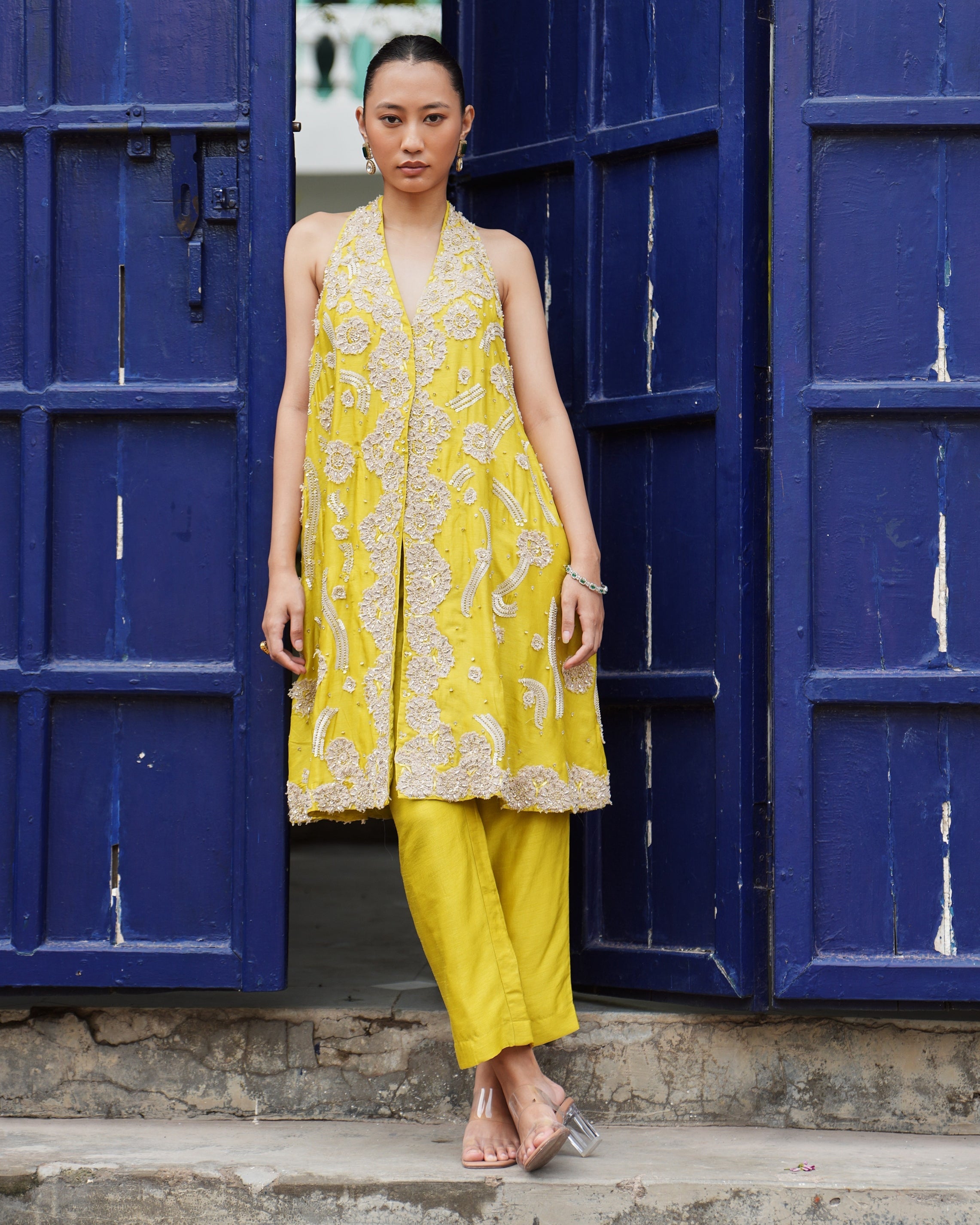 Sunehri Kurta Set By KYNAH, Luxury Indian Fashion & Bridal Wear