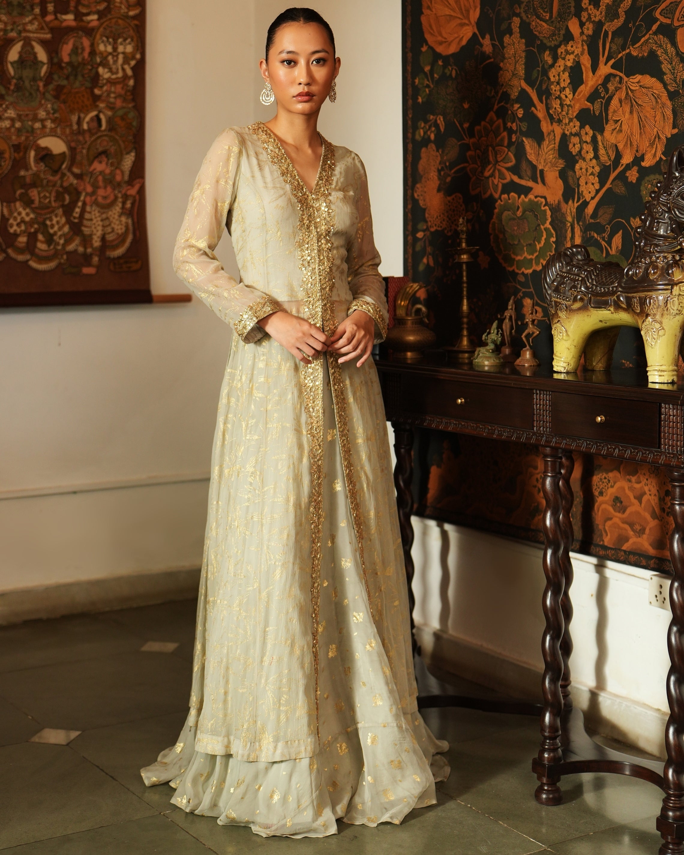 Maha Jacket & Skirt Set By KYNAH, Luxury Indian Fashion & Bridal Wear