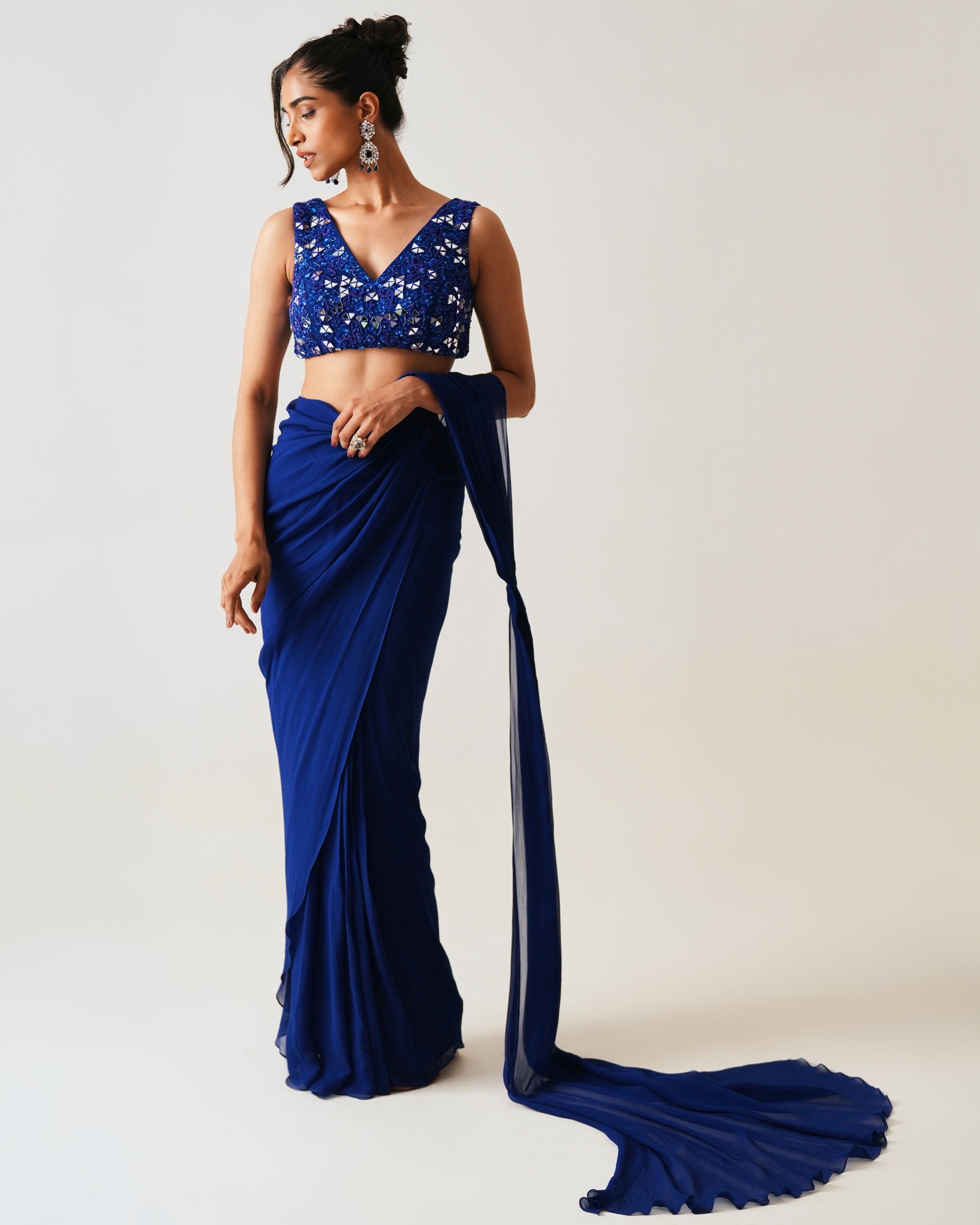 Hasna Sari Set By KYNAH, Luxury Indian Fashion & Bridal Wear