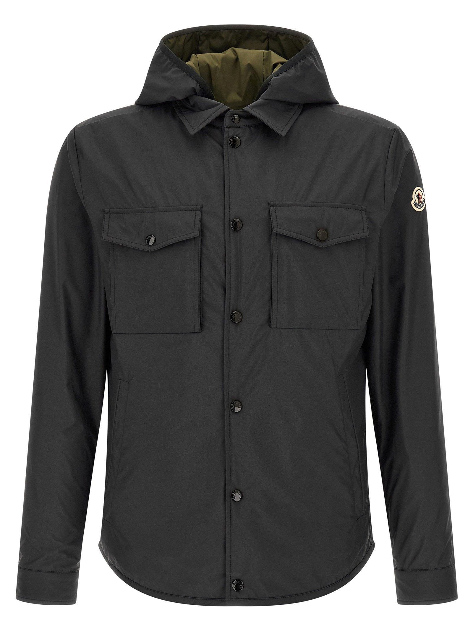Moncler 2-in-1 Convertible Jacket — Black