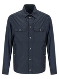 Moncler Ripstop Nylon Shirt — Navy
