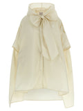 Moncler Taffeta Cape — Cream