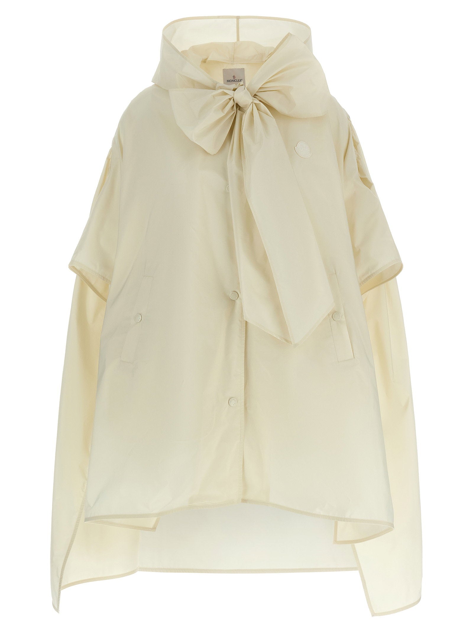 Moncler Taffeta Cape — Cream