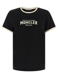 Moncler Flocked Logo T-shirt — Black