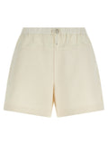 Moncler Bouclé Bermuda — Cream