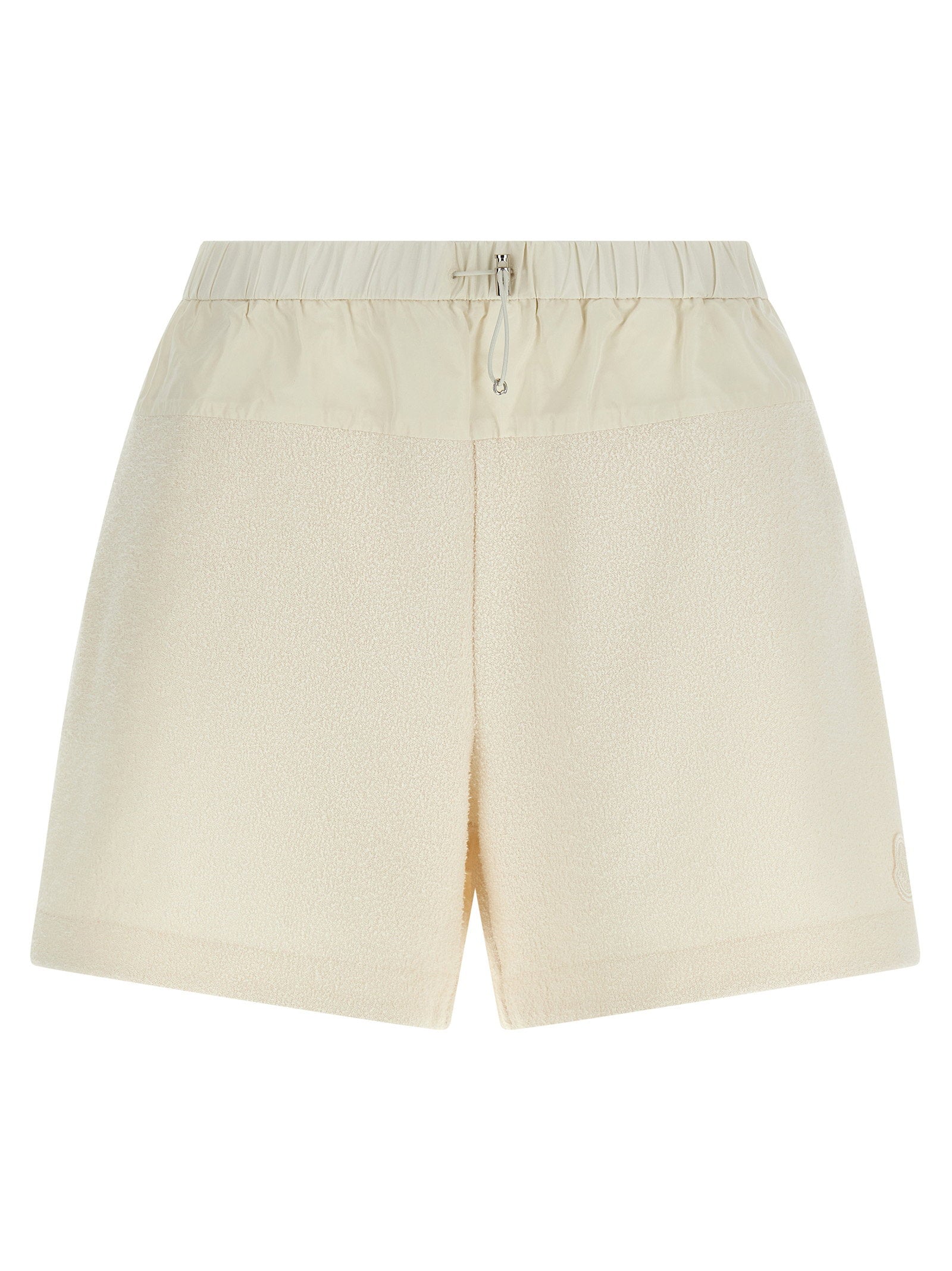 Moncler Bouclé Bermuda — Cream